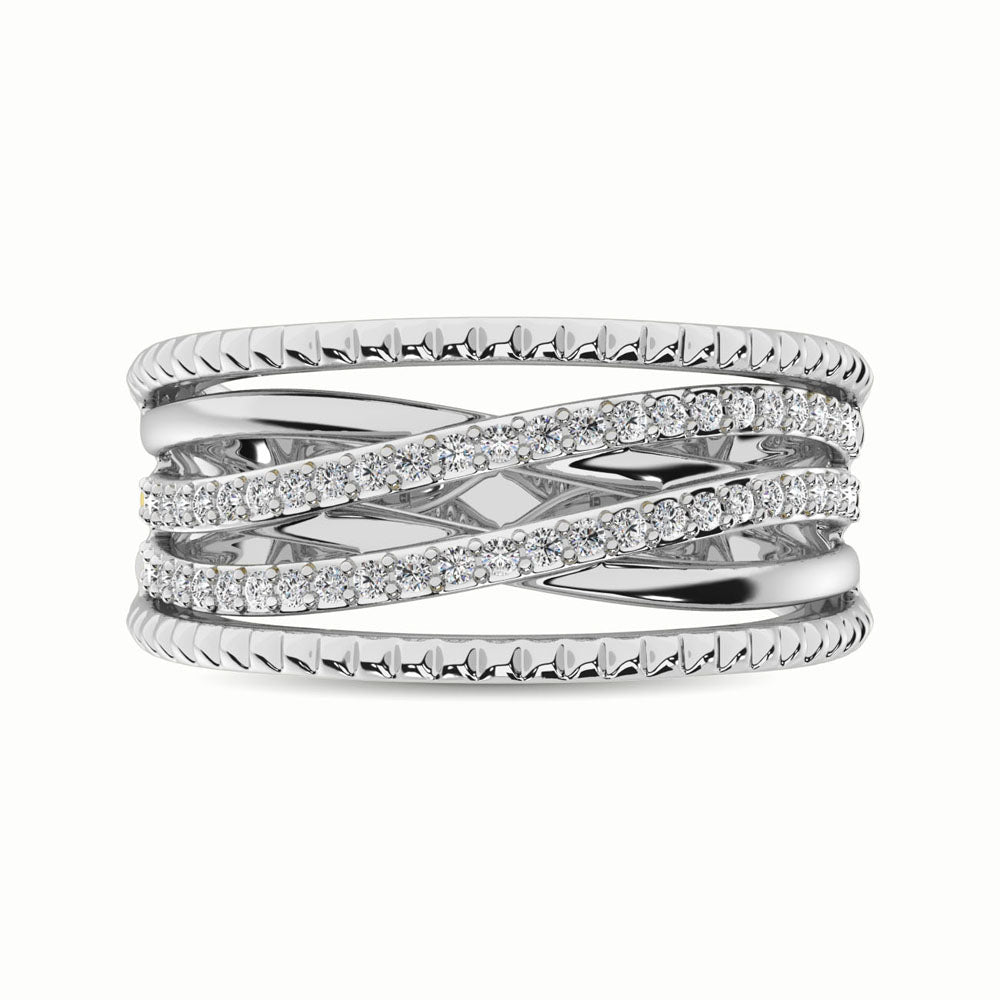14K White Gold 1/3 Ct.Tw. Diamond Fashion Ring