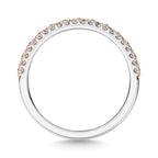 10K Two Tone Gold Square and Marquise Frame 2/5 Ct.Tw. Diamond Fashion Ring