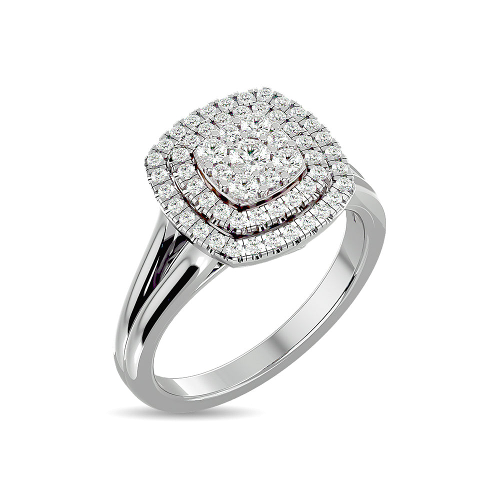 Diamond 1/2 Ct.tw Fashion Ring in 14K White Gold