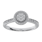 10K White Gold 1/5 Ct.Tw. Diamond Promise Ring