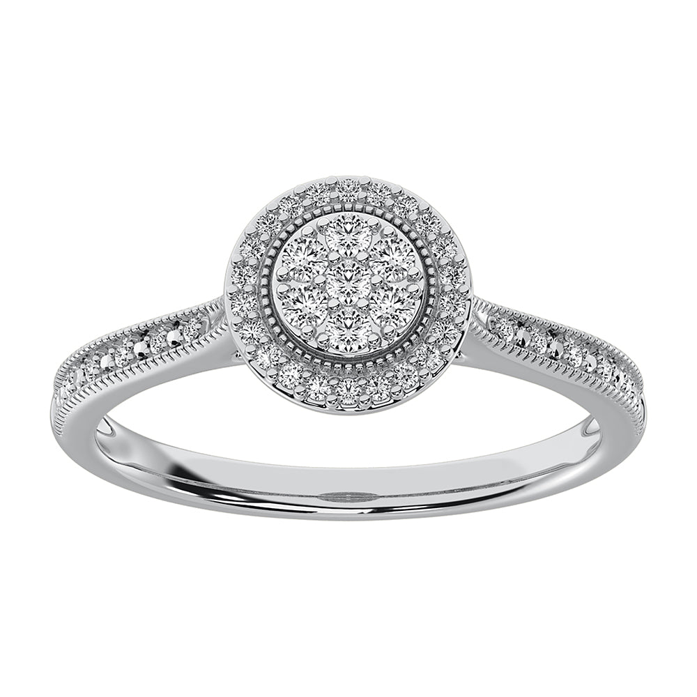 10K White Gold 1/5 Ct.Tw. Diamond Promise Ring
