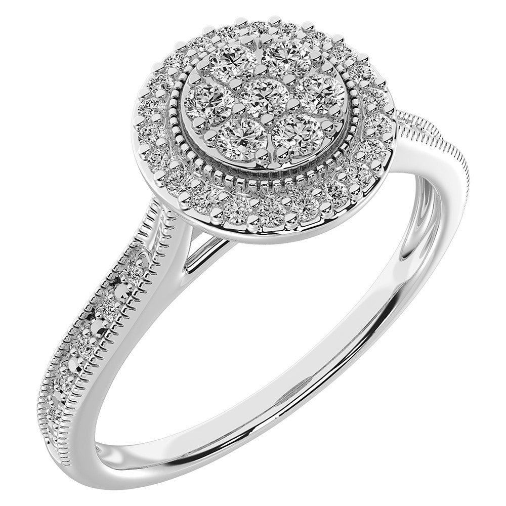 10K White Gold 1/5 Ct.Tw. Diamond Promise Ring