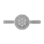 10K White Gold 1/5 Ct.Tw. Diamond Promise Ring