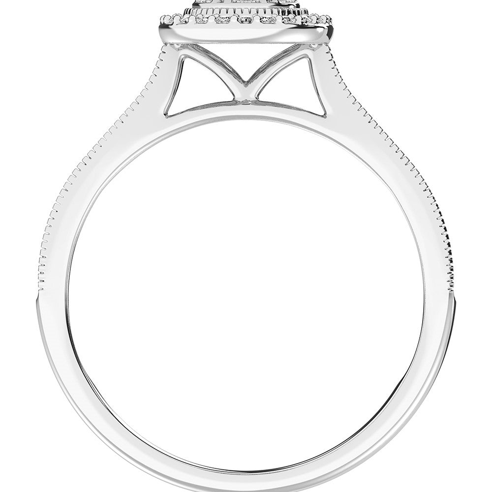 10K White Gold 1/5 Ct.Tw. Diamond Promise Ring