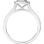 10K White Gold 1/5 Ct.Tw. Diamond Promise Ring