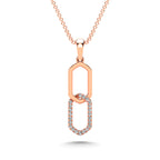 10K Rose Gold Diamond 1/20 Ct.Tw. Fashion Pendant