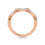 10K Two Tone Diamond 1/8 Ct.Tw. Fashion Ring