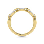 10K Two Tone Diamond 1/8 Ct.Tw. Fashion Ring