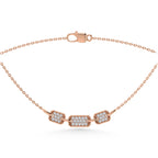 10K Rose Gold Diamond 1/6 Ct.Tw. Fashion Necklace (18 inches)