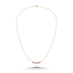 10K Rose Gold Diamond 1/6 Ct.Tw. Fashion Necklace (18 inches)
