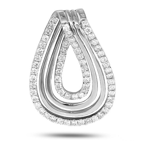 14KW 1.00CTW DIAMOND SLIDE PENDANT