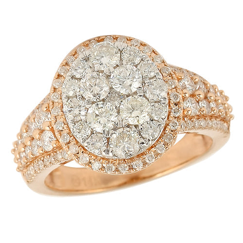 14KR 1.75CTW DIAMOND CLUSTER RING