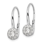 14kw 1ct Lab Grown Diamond VS/SI+ G+ Comp Drop Leverback Earrings