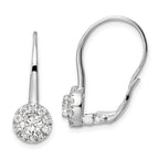 14kw 1 1/2ct Lab Grown Diamond VS/SI+ G+ Comp Drop Leverback Earrings