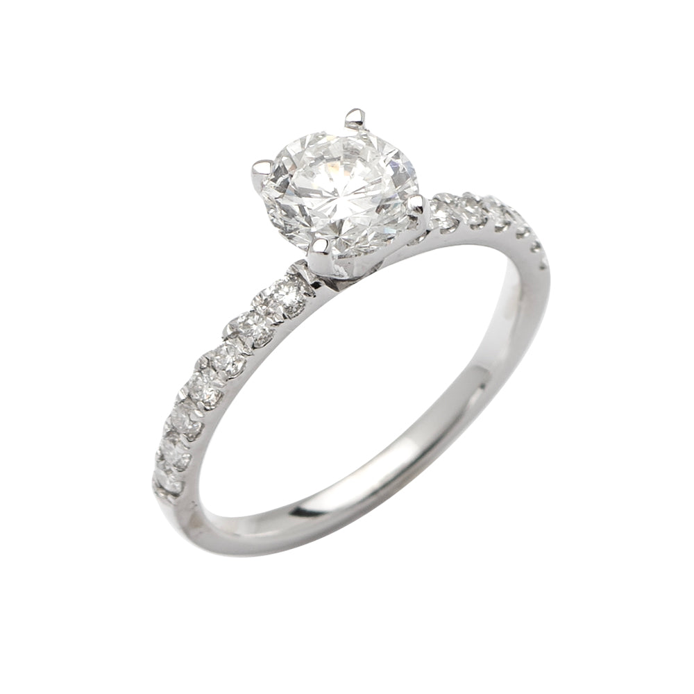 14KW 1.42CTW DIAMOND SOLITAIRE LADIES RING
