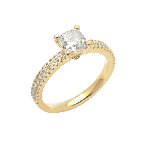 14KY 1.31CTW DIAMOND SOLITAIRE RING - SINGLE ROW