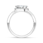 14K White Gold Lab Grown Diamond 1 5/8 Ct.Tw. Fashion Ring