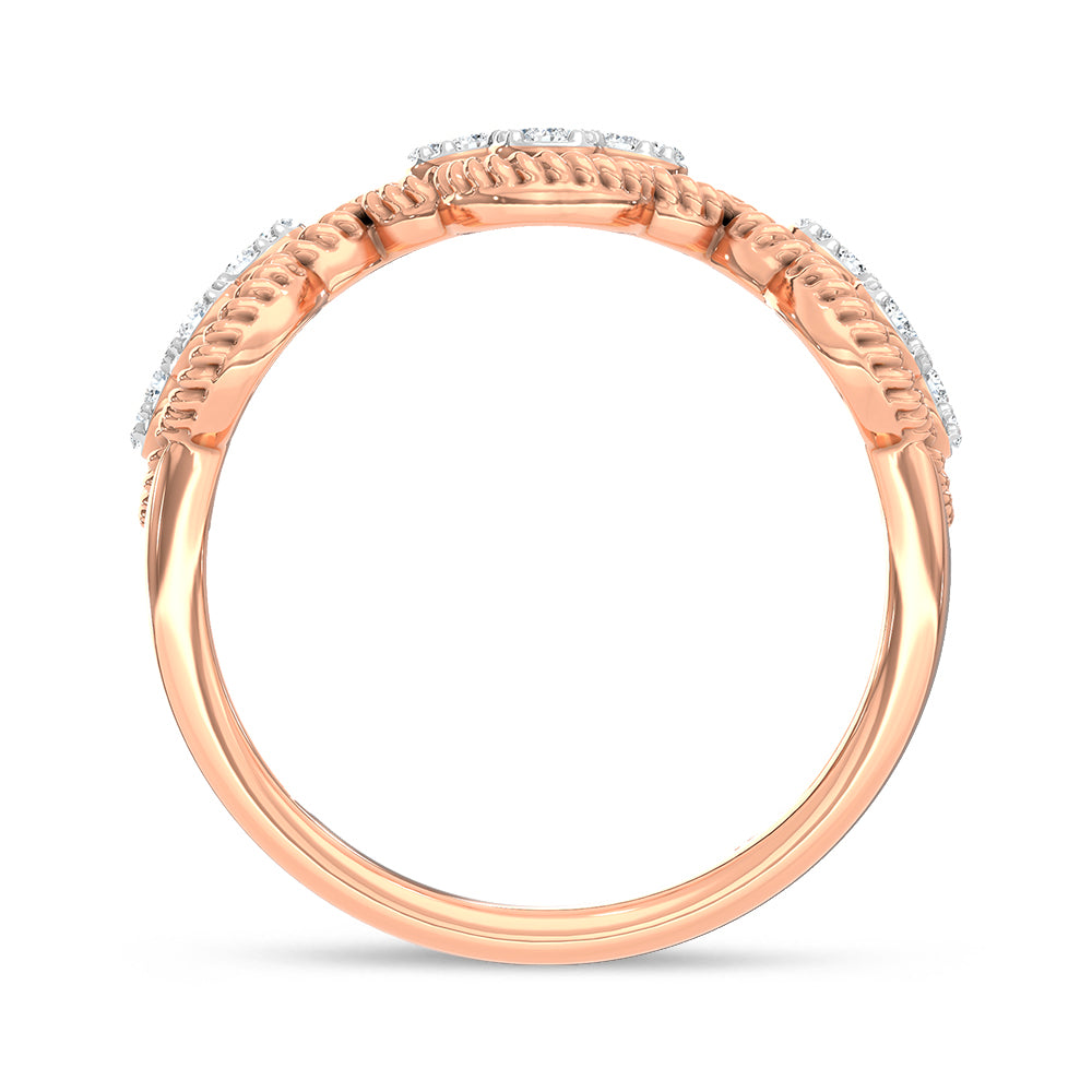 14K White Gold Lab Grown Diamond 1/4 Ct.Tw. Fashion Ring