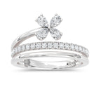 14K White Gold Lab Grown Diamond  1/2 Ct.Tw. Fashion Ring