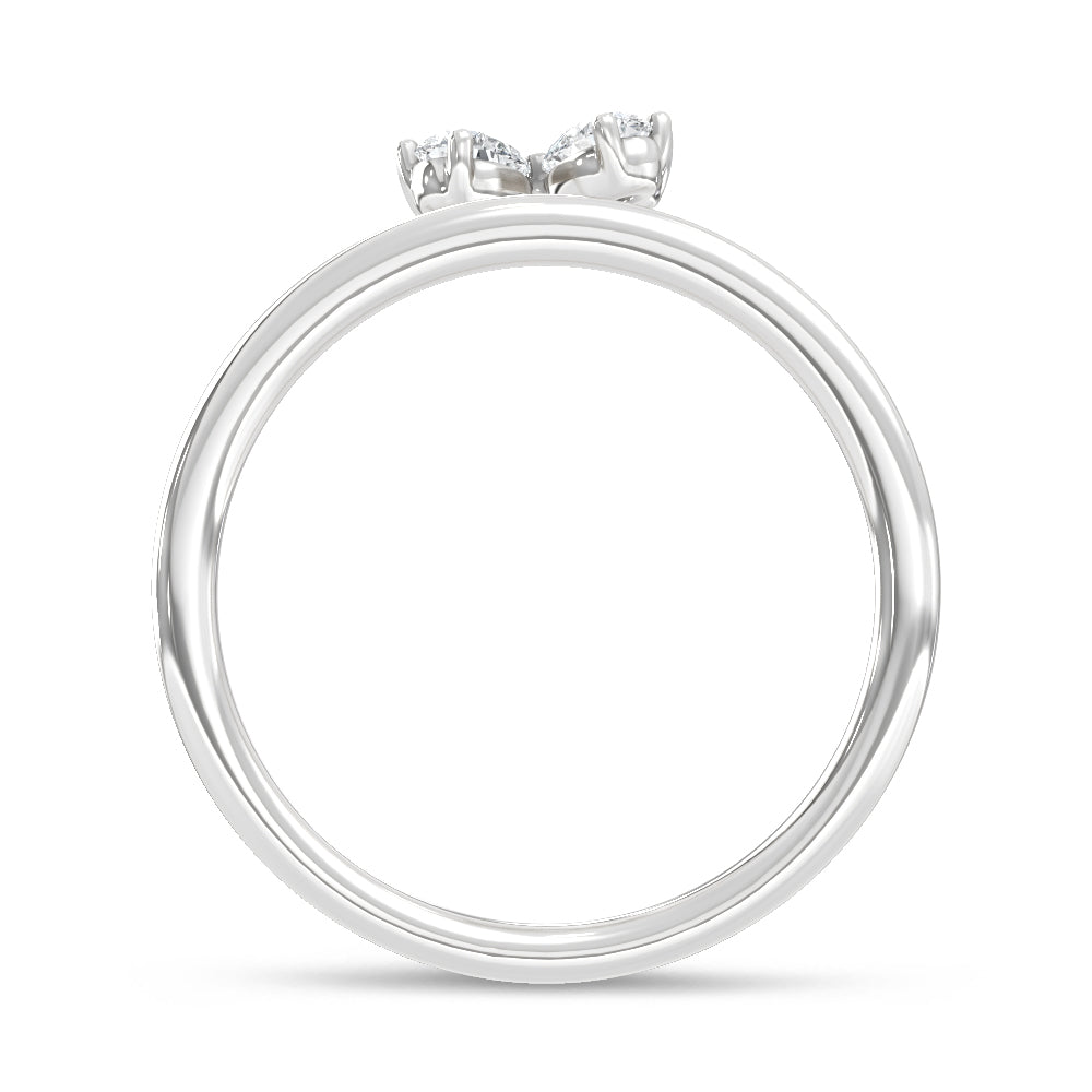 14K White Gold Lab Grown Diamond  1/2 Ct.Tw. Fashion Ring