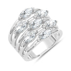 14K White Gold Lab Grown Diamond 2 1/3 Ct.Tw.Fashion Ring