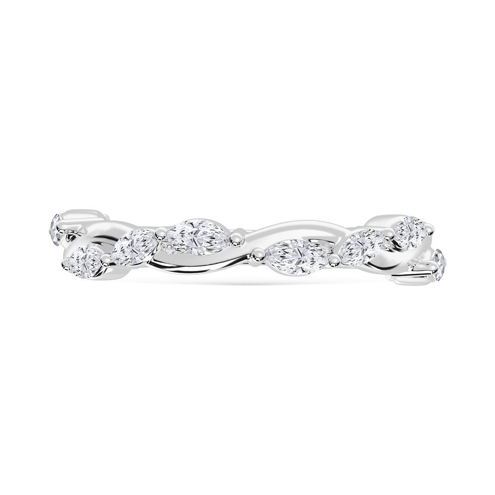 14K White Gold Lab Grown Diamond 1/2 Ct.Tw. Fashion Ring