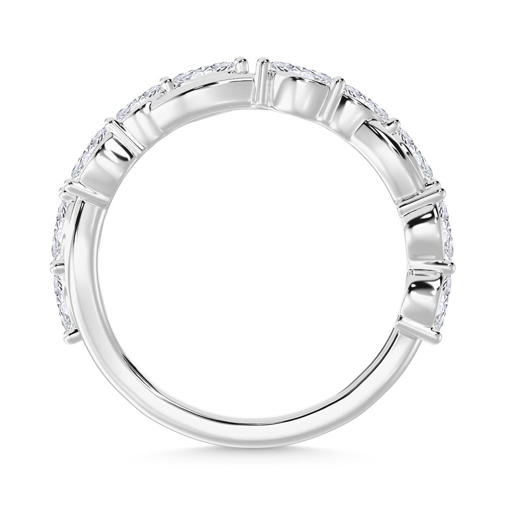 14K White Gold Lab Grown Diamond 1/2 Ct.Tw. Fashion Ring