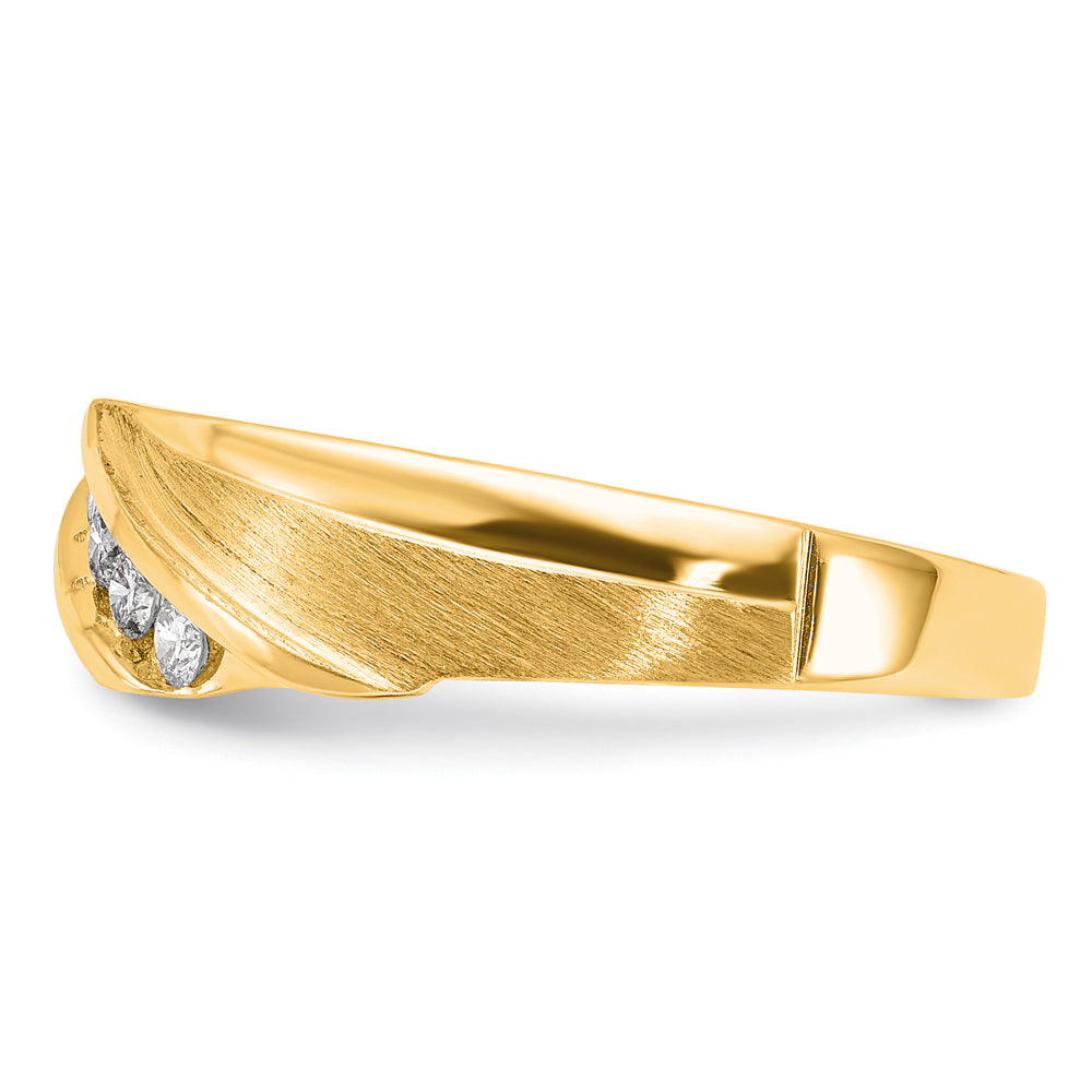 10K Lab Grown VS/SI+ G+ Dia Ring Rd: 5 -.153ct Dia:LG