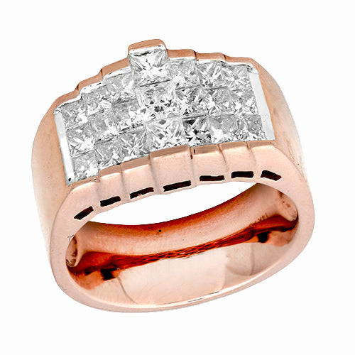 14KR 2.00CTW DIAMOND PYRAMID RING