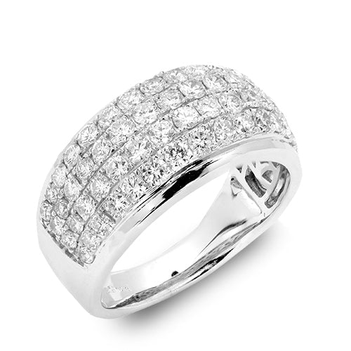 14KW 1.65CTW DIAMOND 4-ROW BAND