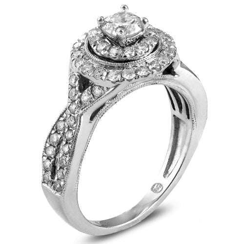 14KW 1.10CTW DIAMOND BRIDAL RING [0.25CT CTR]