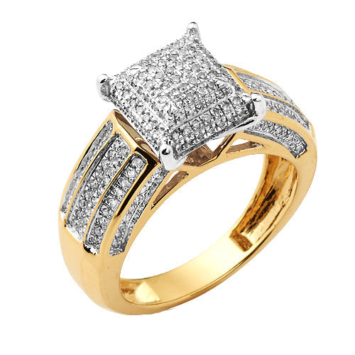 10KY 0.55CTW DIAMOND MICROPAVE LADIES RING