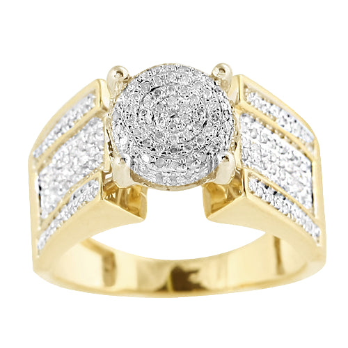 10KY 0.55CTW DIAMOND FANCY RING