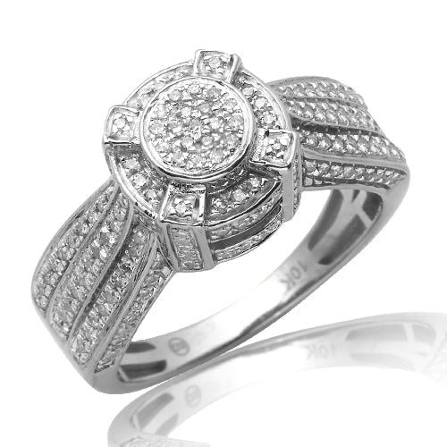 10KW 0.50CTW MICROPAVE DIAMOND 3-D ROUND HEAD 4-PR