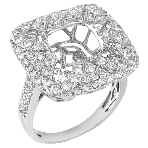 14KW 1.50CTW DIAMOND SEMI MOUNT RING