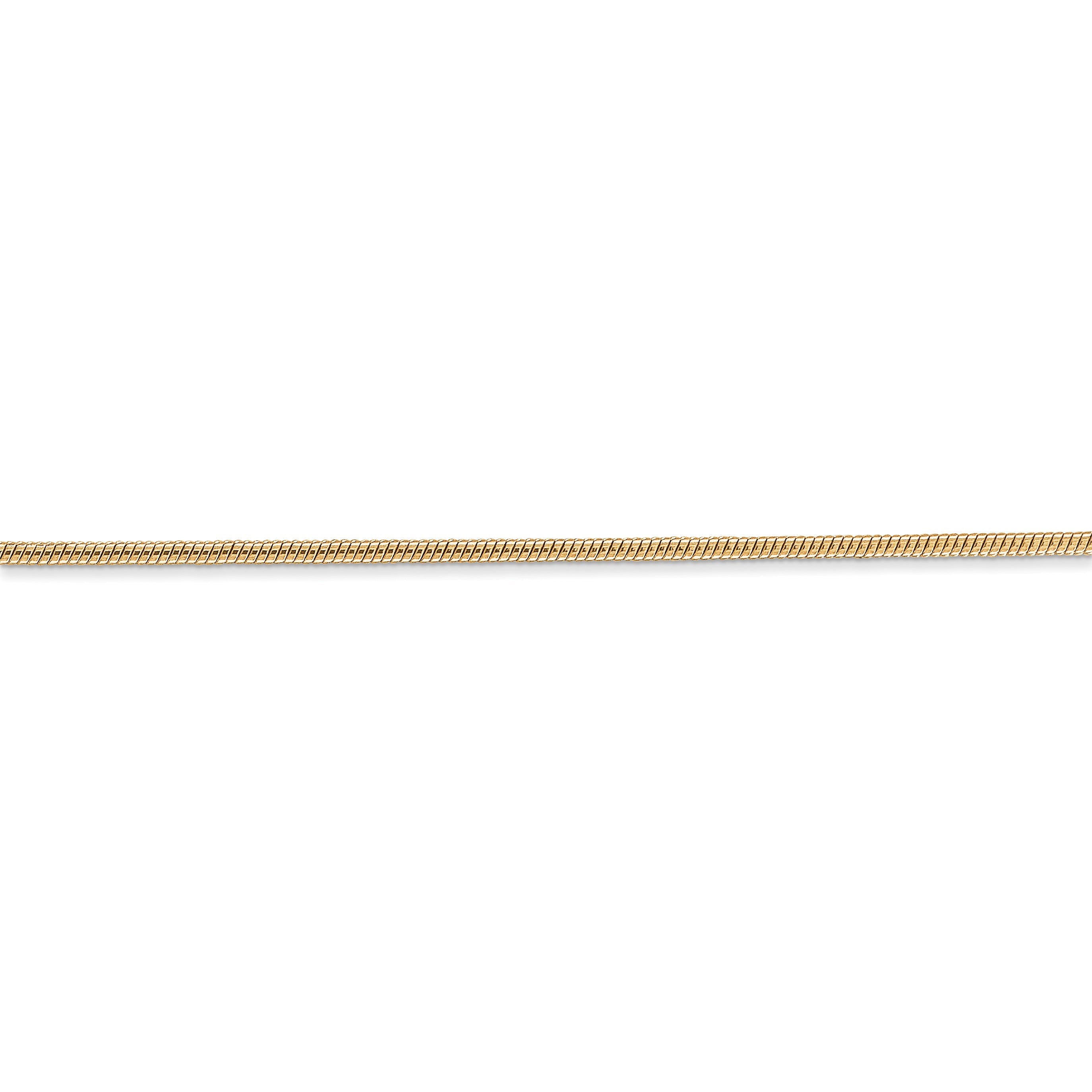 14k 1.2mm Round Snake Chain