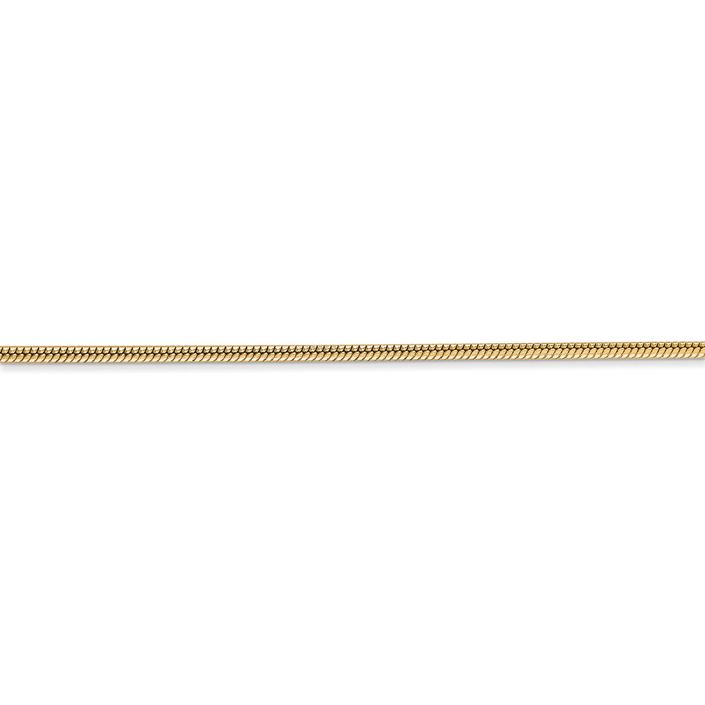 14k 1.6mm Round Snake Chain