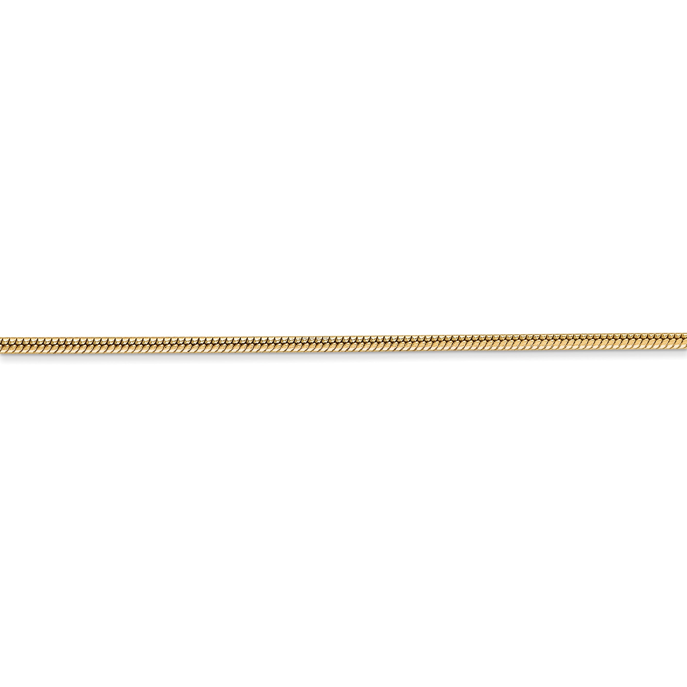 14k 1.6mm Round Snake Chain