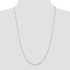 14k WG .9 mm Octagonal Snake Chain